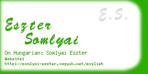 eszter somlyai business card